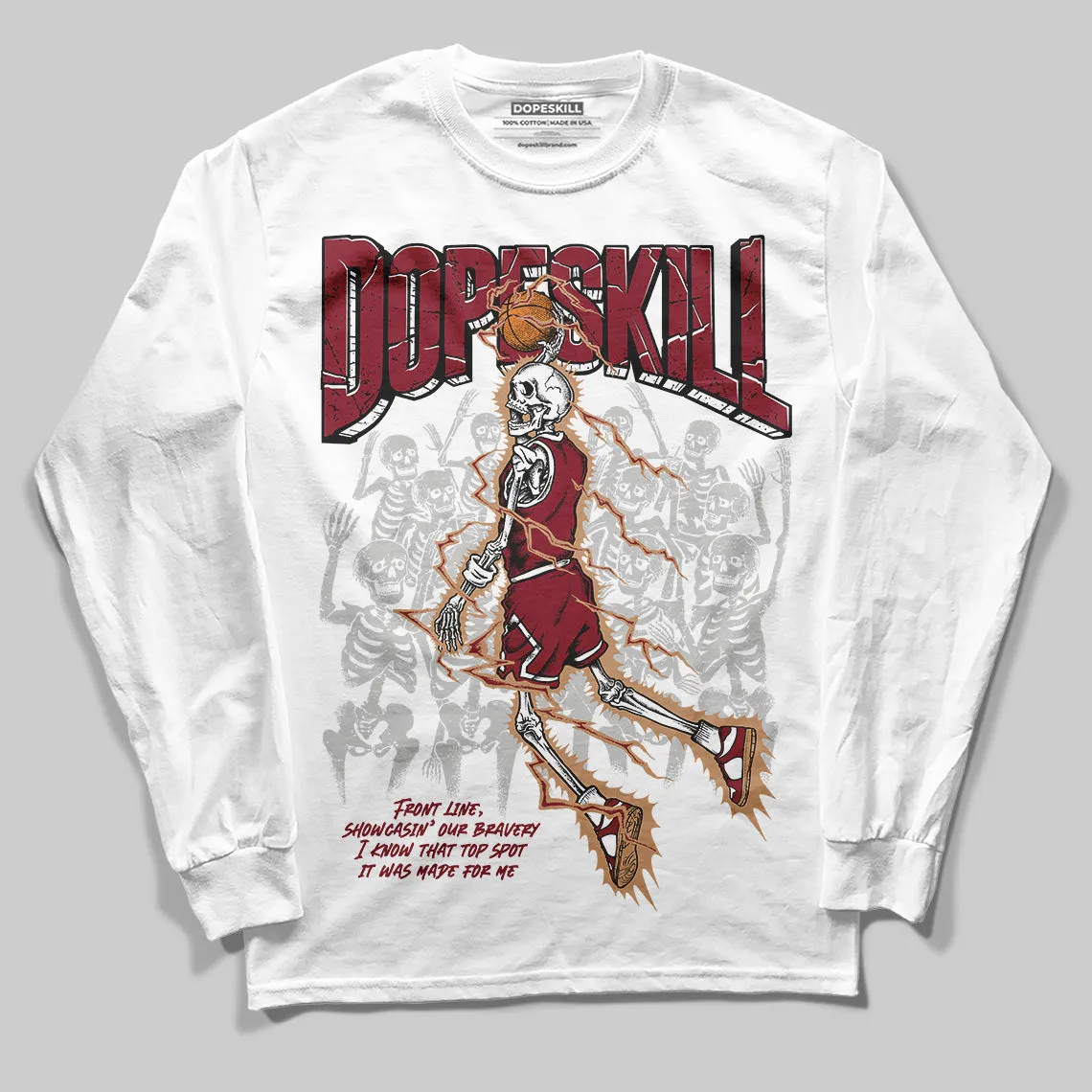 Samba OG Collegiate Burgundy DopeSkill Long Sleeve T-Shirt Thunder Dunk Graphic sold by DopeSkill