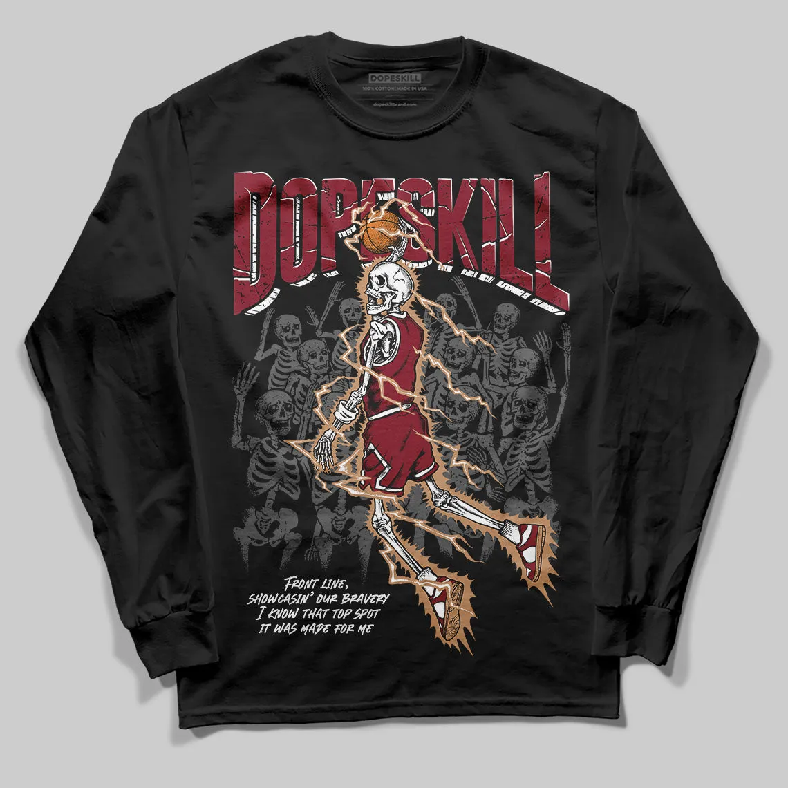 Samba OG Collegiate Burgundy DopeSkill Long Sleeve T-Shirt Thunder Dunk Graphic sold by DopeSkill product image thumbnail 2