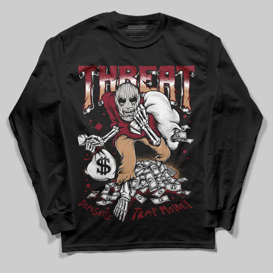 Samba OG Collegiate Burgundy DopeSkill Long Sleeve T-Shirt Threat Graphic sold by DopeSkill product image thumbnail 2