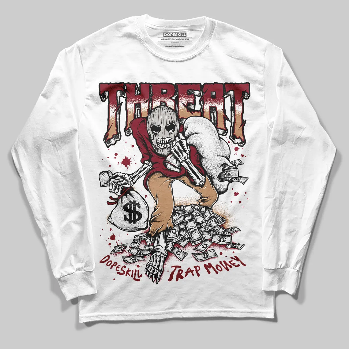Samba OG Collegiate Burgundy DopeSkill Long Sleeve T-Shirt Threat Graphic sold by DopeSkill