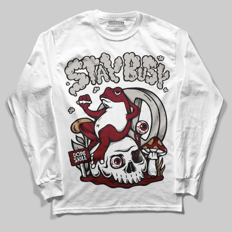 Samba OG Collegiate Burgundy DopeSkill Long Sleeve T-Shirt Stay Busy Graphic sold by DopeSkill