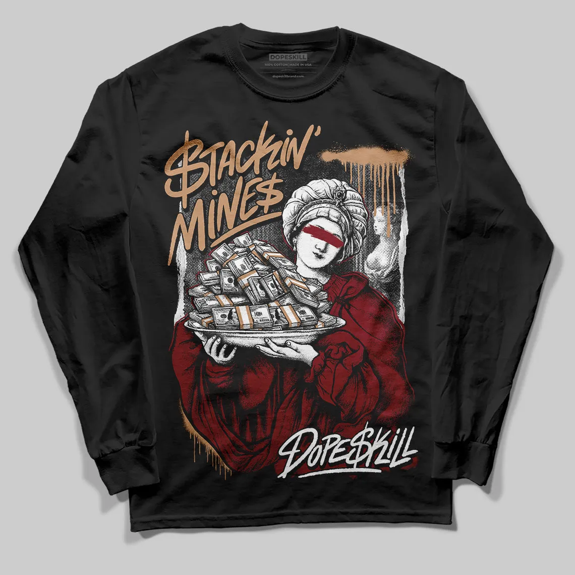 Samba OG Collegiate Burgundy DopeSkill Long Sleeve T-Shirt Stackin Mines Graphic sold by DopeSkill product image thumbnail 2