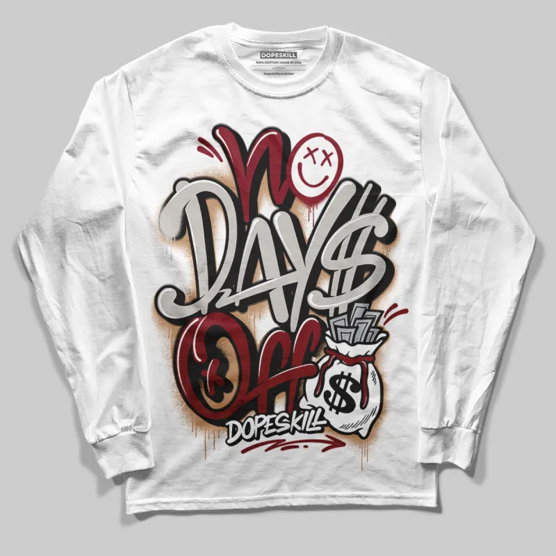 Samba OG Collegiate Burgundy DopeSkill Long Sleeve T-Shirt No Days Off Graphic sold by DopeSkill