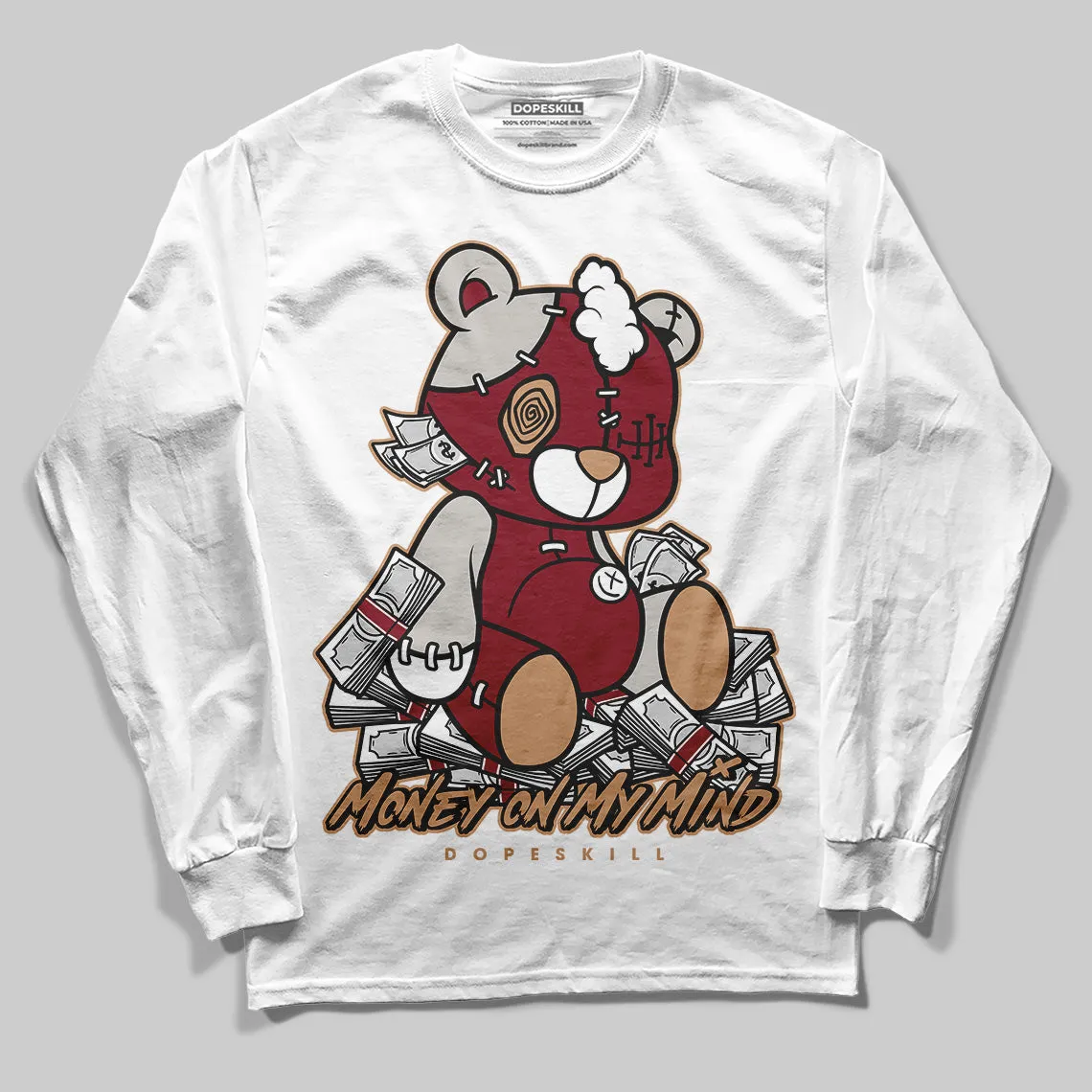 Samba OG Collegiate Burgundy DopeSkill Long Sleeve T-Shirt MOMM Bear Graphic sold by DopeSkill
