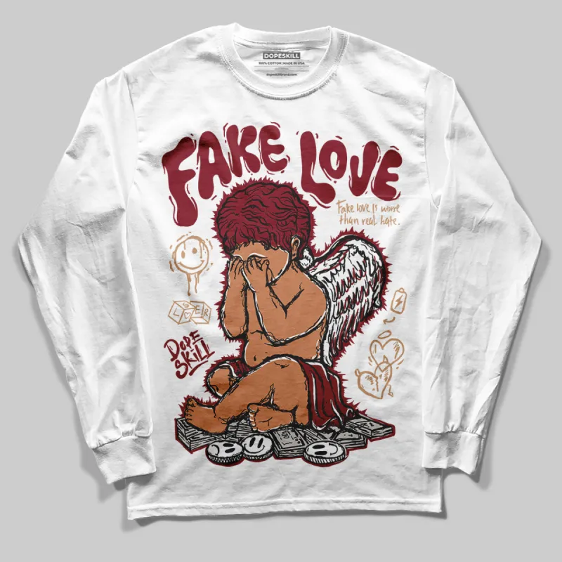 Samba OG Collegiate Burgundy DopeSkill Long Sleeve T-Shirt False Love Graphic sold by DopeSkill