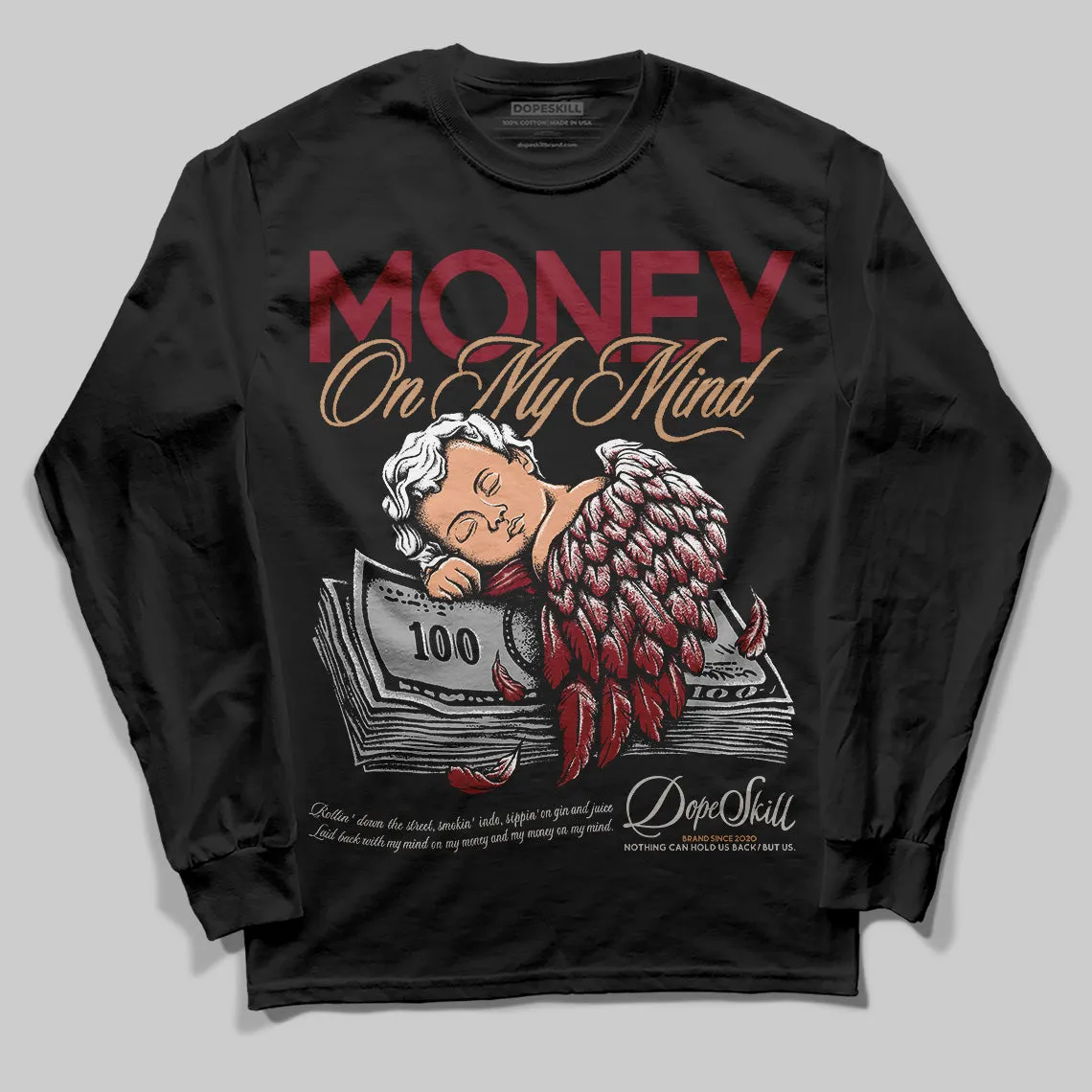Samba OG Collegiate Burgundy DopeSkill Long Sleeve T-Shirt MOMM Graphic sold by DopeSkill product image thumbnail 2