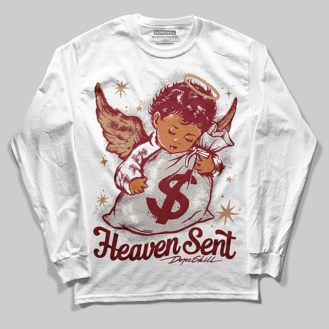 Samba OG Collegiate Burgundy DopeSkill Long Sleeve T-Shirt Heaven Sent Graphic sold by DopeSkill