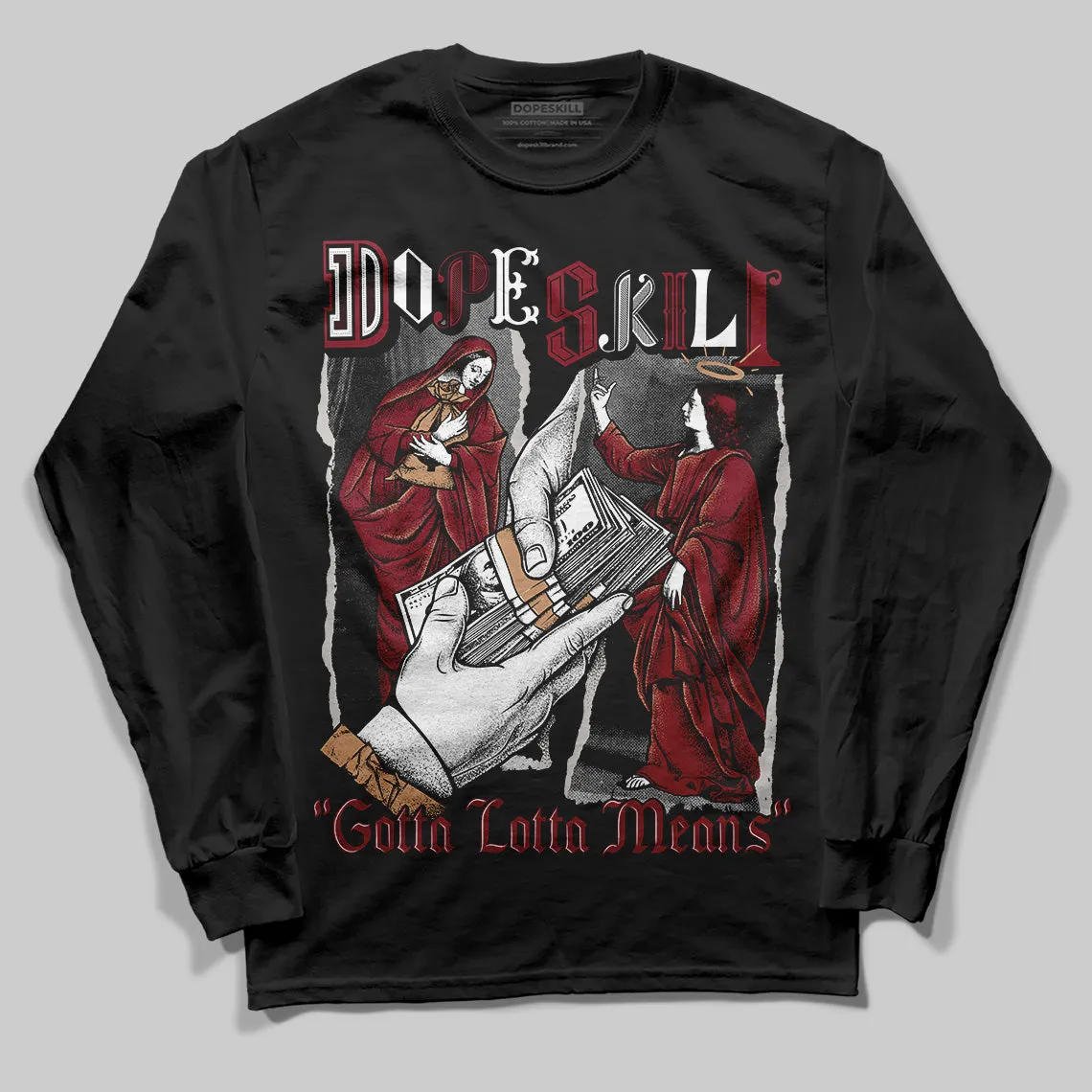 Samba OG Collegiate Burgundy DopeSkill Long Sleeve T-Shirt Gotta Lotta Means Graphic sold by DopeSkill product image thumbnail 2