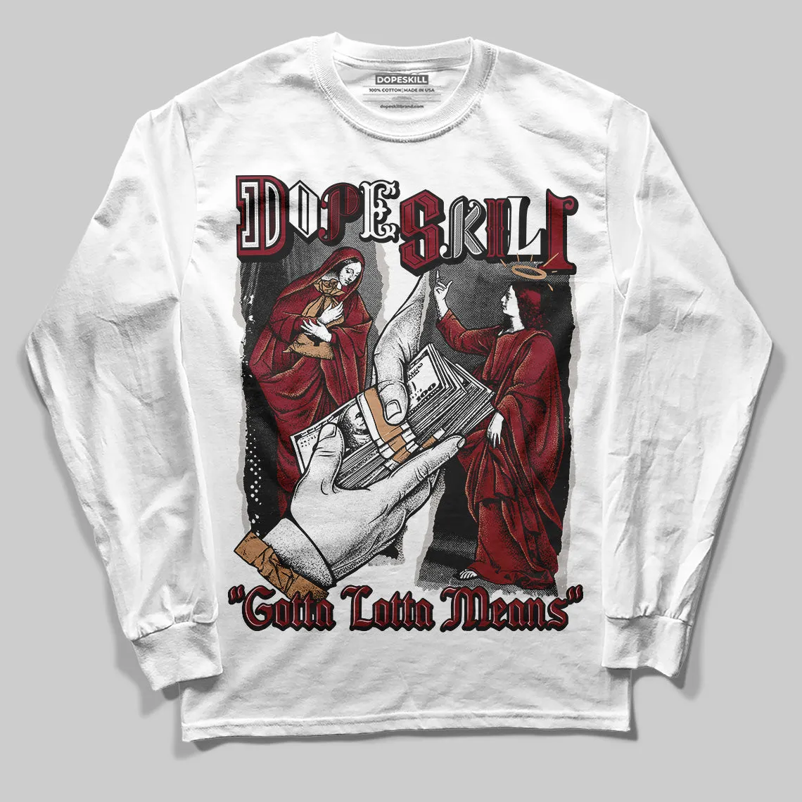 Samba OG Collegiate Burgundy DopeSkill Long Sleeve T-Shirt Gotta Lotta Means Graphic sold by DopeSkill