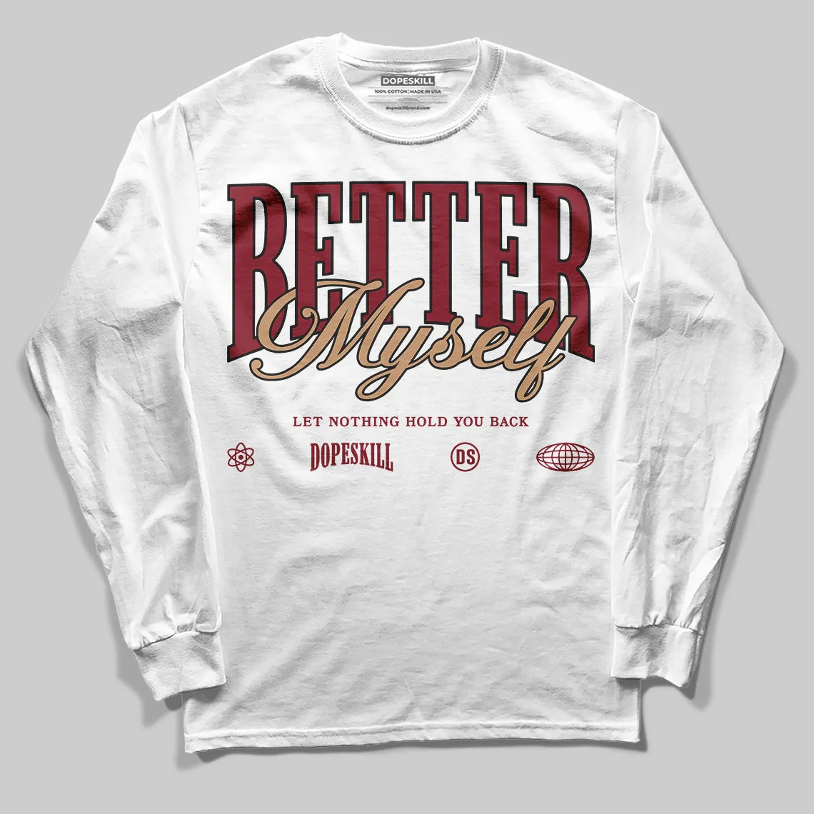 Samba OG Collegiate Burgundy DopeSkill Long Sleeve T-Shirt Better Myself Graphic sold by DopeSkill