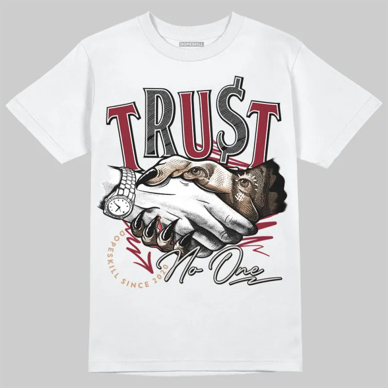 Samba OG Collegiate Burgundy DopeSkill T-Shirt Trust No One Graphic sold by DopeSkill