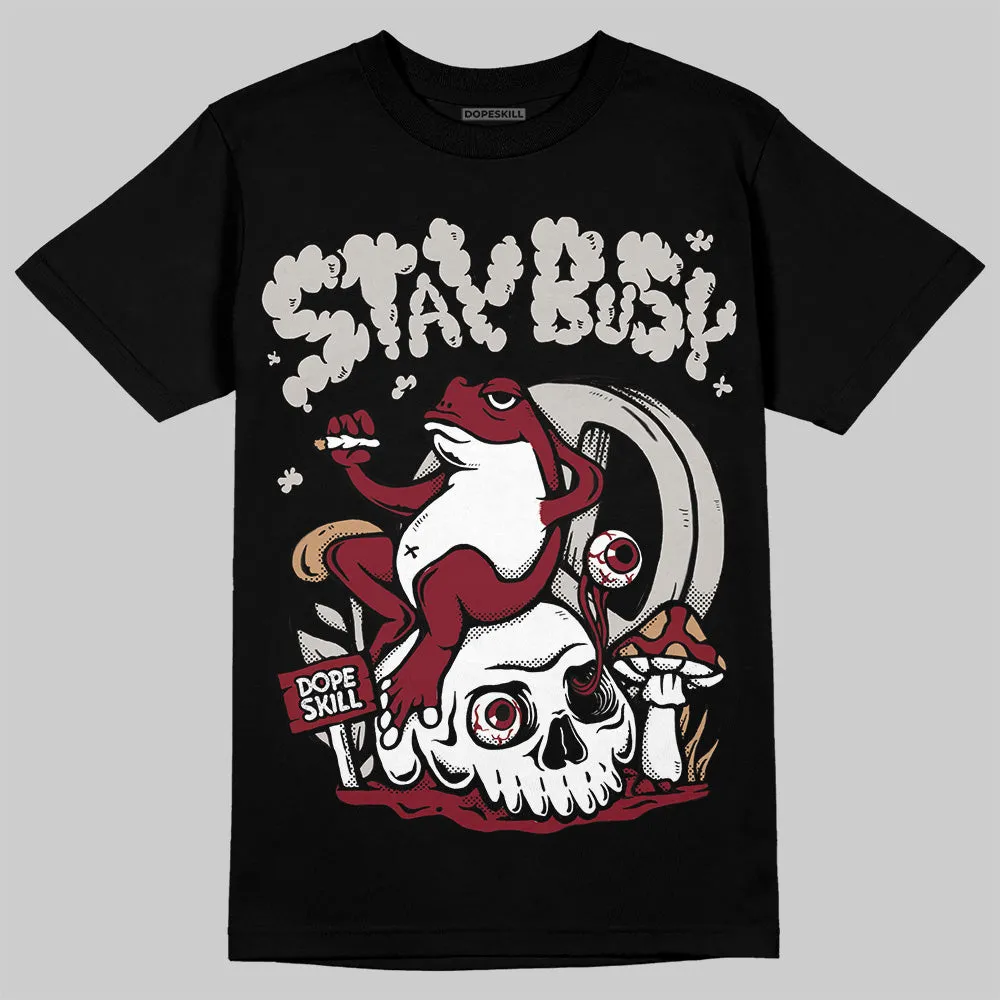 Samba OG Collegiate Burgundy DopeSkill T-Shirt Stay Busy Graphic sold by DopeSkill product image thumbnail 2