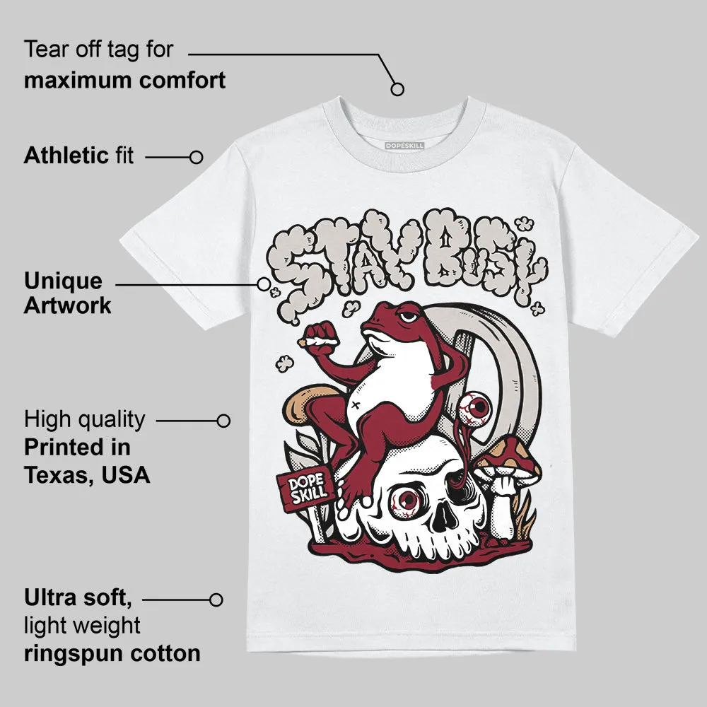 Samba OG Collegiate Burgundy DopeSkill T-Shirt Stay Busy Graphic sold by DopeSkill product image thumbnail 3