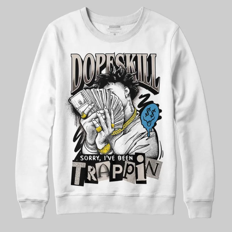 Samba OG White Black Clear Granite DopeSkill Sweatshirt Sorry I've Been Trappin Graphic sold by DopeSkill
