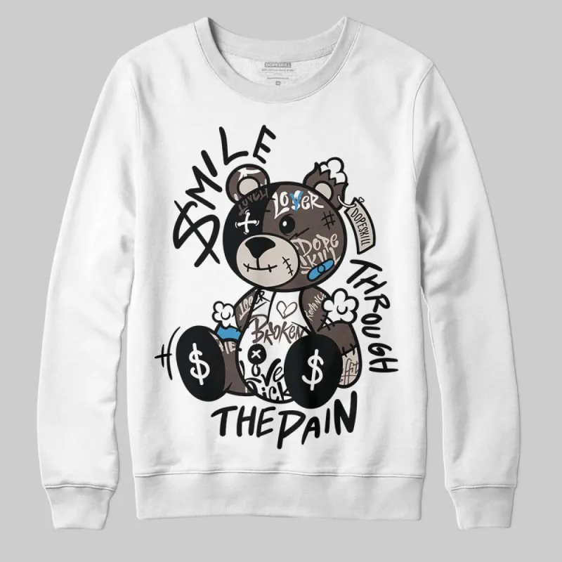 Samba OG White Black Clear Granite DopeSkill Sweatshirt Smile Through The Pain Graphic sold by DopeSkill