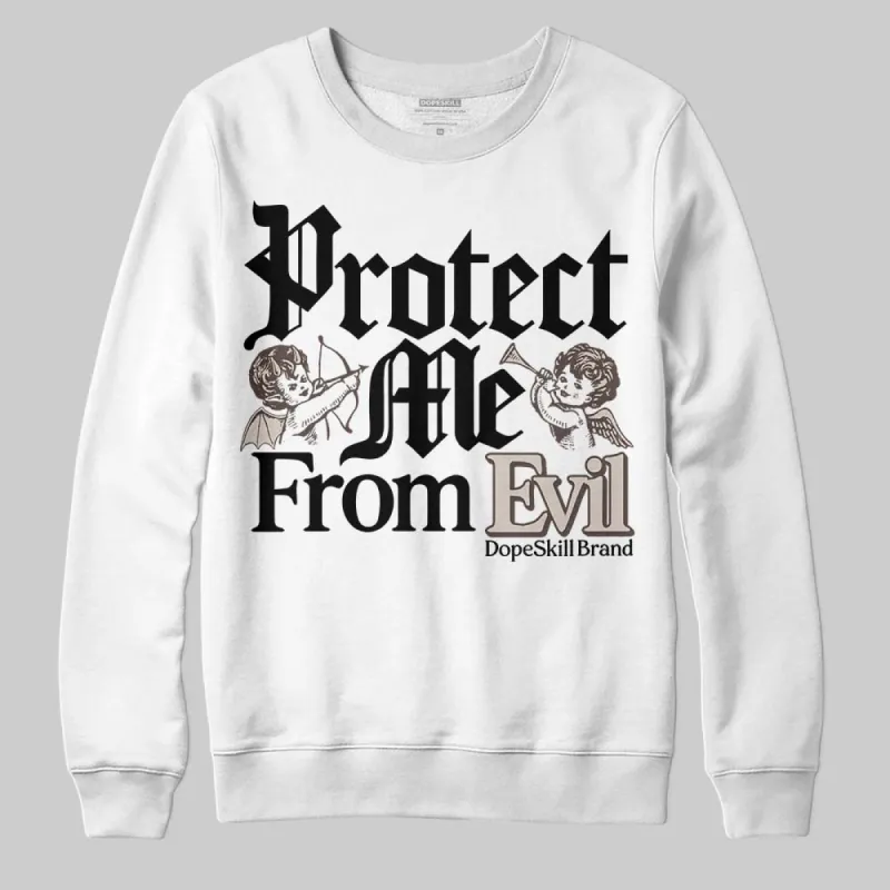 Samba OG White Black Clear Granite DopeSkill Sweatshirt Protect Me From Evil Graphic sold by DopeSkill