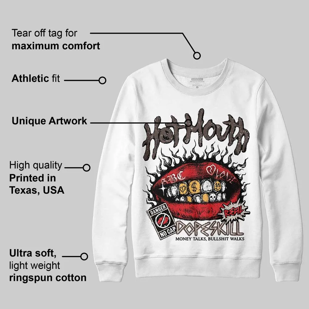 Samba OG White Black Clear Granite DopeSkill Sweatshirt Hot Mouth Graphic sold by DopeSkill product image thumbnail 3