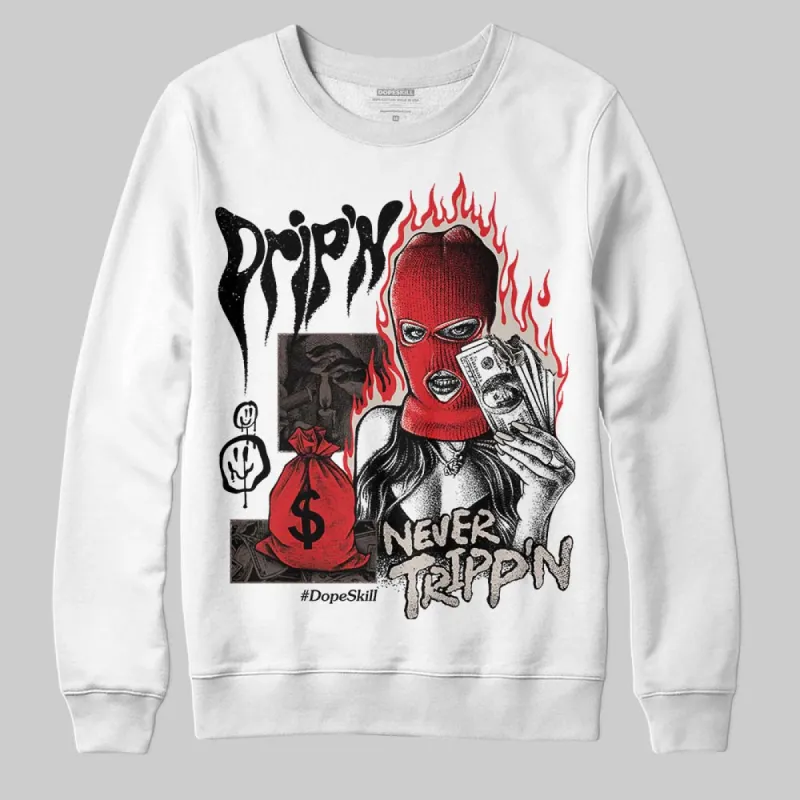 Samba OG White Black Clear Granite DopeSkill Sweatshirt Drip'n Never Tripp'n Graphic sold by DopeSkill