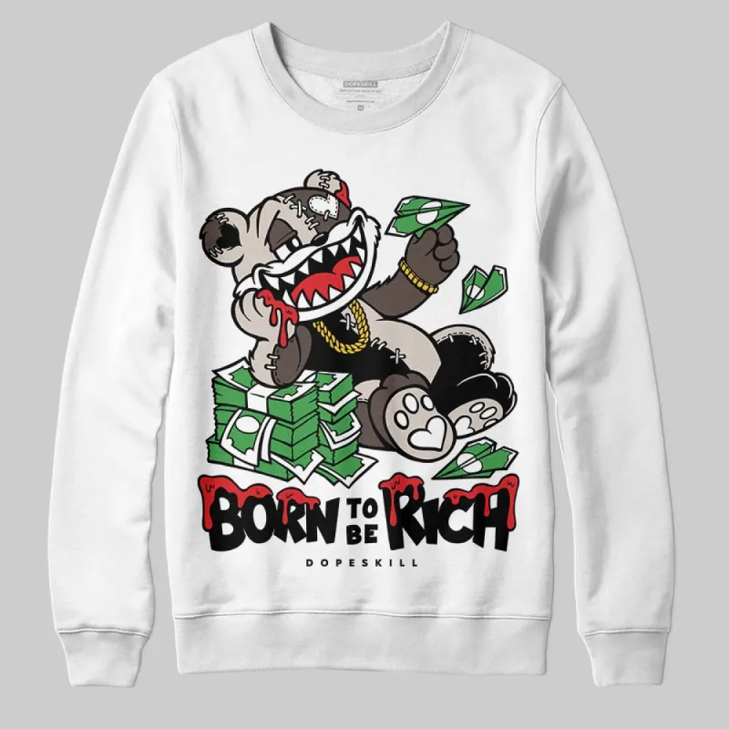 Samba OG White Black Clear Granite DopeSkill Sweatshirt Born To Be Rich Graphic sold by DopeSkill