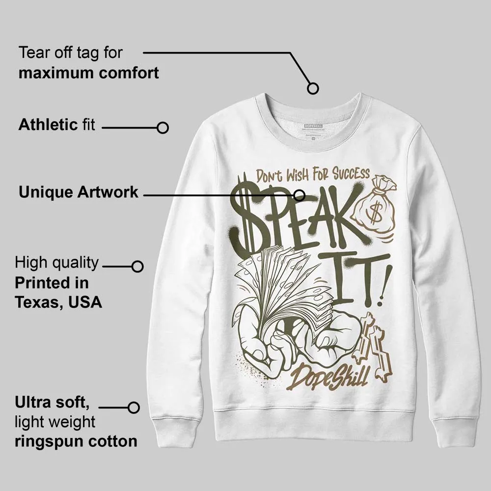 Samba OG Focus Olive DopeSkill Sweatshirt Speak It Graphic sold by DopeSkill product image thumbnail 3