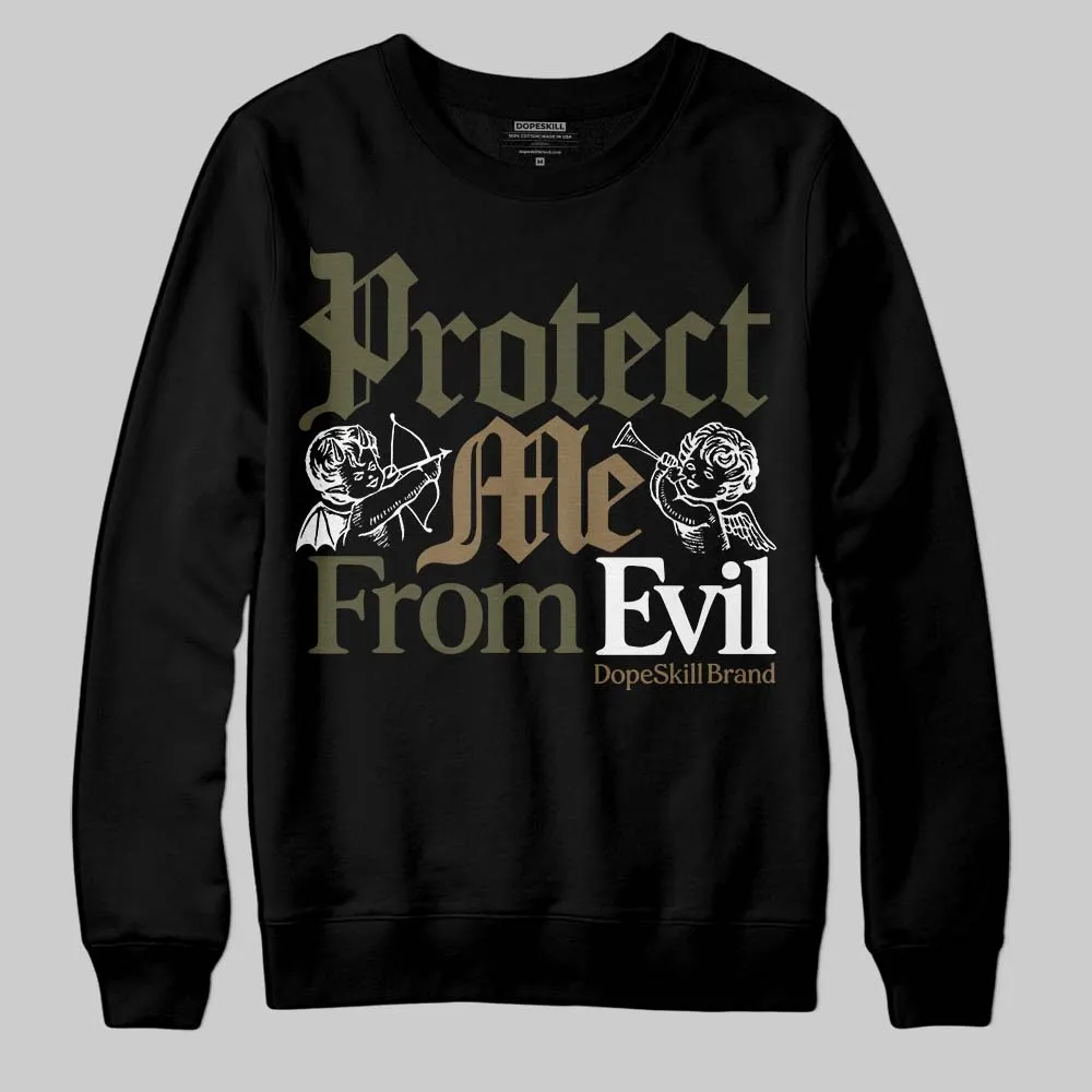 Samba OG Focus Olive DopeSkill Sweatshirt Protect Me From Evil Graphic sold by DopeSkill product image thumbnail 2