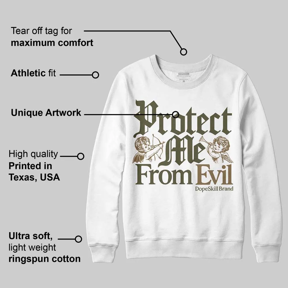 Samba OG Focus Olive DopeSkill Sweatshirt Protect Me From Evil Graphic sold by DopeSkill product image thumbnail 3