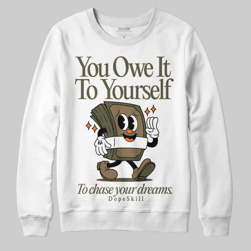 Samba OG Focus Olive DopeSkill Sweatshirt Owe It To Yourself Graphic sold by DopeSkill
