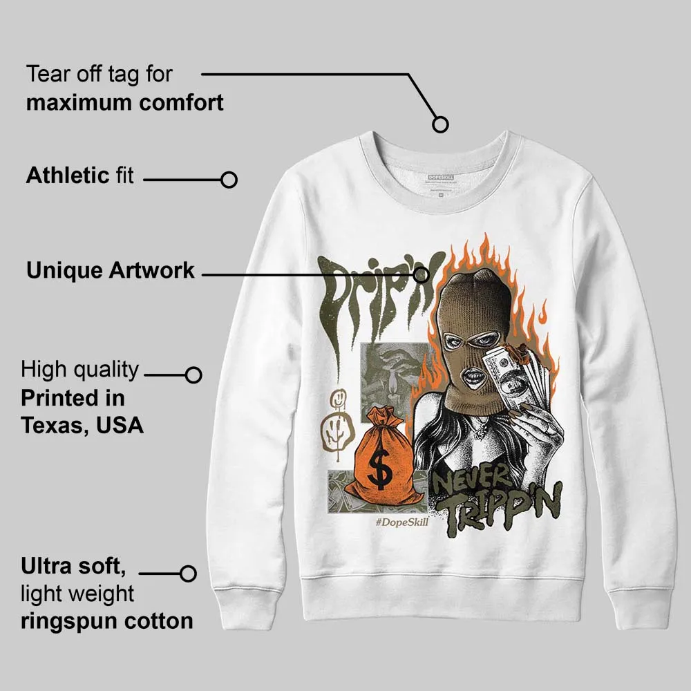 Samba OG Focus Olive DopeSkill Sweatshirt Drip'n Never Tripp'n Graphic sold by DopeSkill product image thumbnail 3