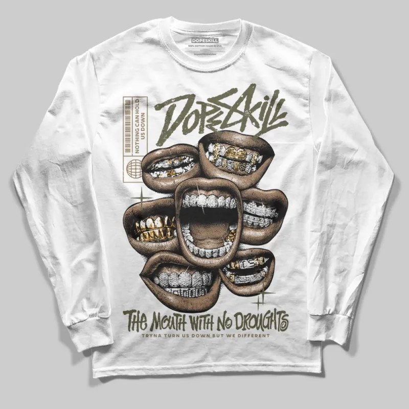 Samba OG Focus Olive DopeSkill Long Sleeve T-Shirt The Mouth With No Droughts Graphic sold by DopeSkill