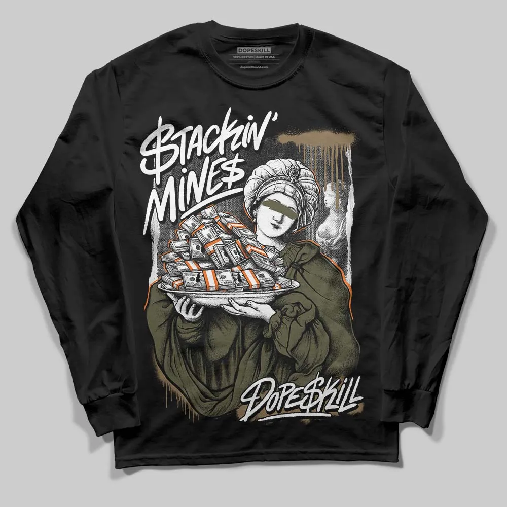 Samba OG Focus Olive DopeSkill Long Sleeve T-Shirt Stackin Mines Graphic sold by DopeSkill product image thumbnail 2