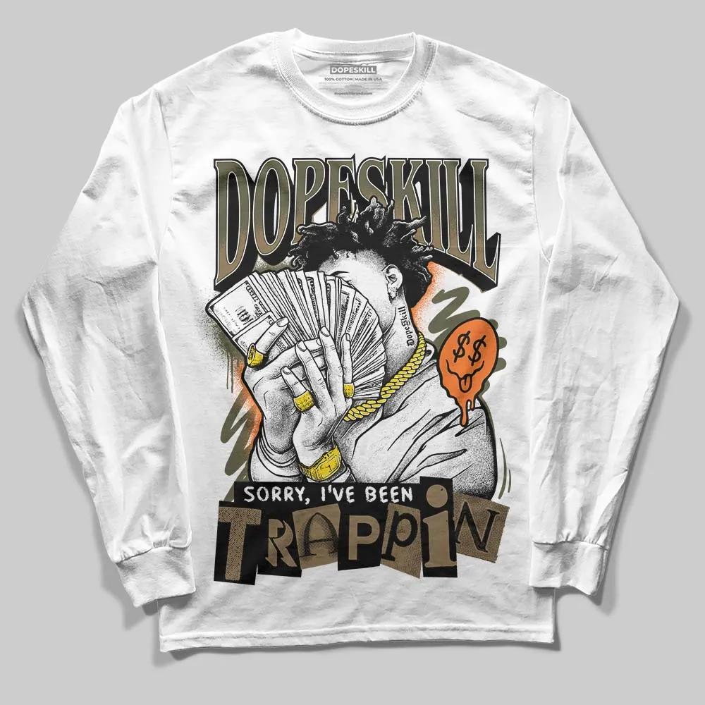 Samba OG Focus Olive DopeSkill Long Sleeve T-Shirt Sorry I've Been Trappin Graphic sold by DopeSkill