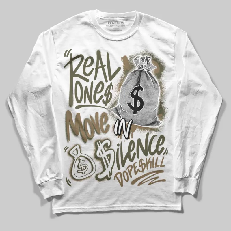 Samba OG Focus Olive DopeSkill Long Sleeve T-Shirt Real Ones Move In Silence Graphic sold by DopeSkill