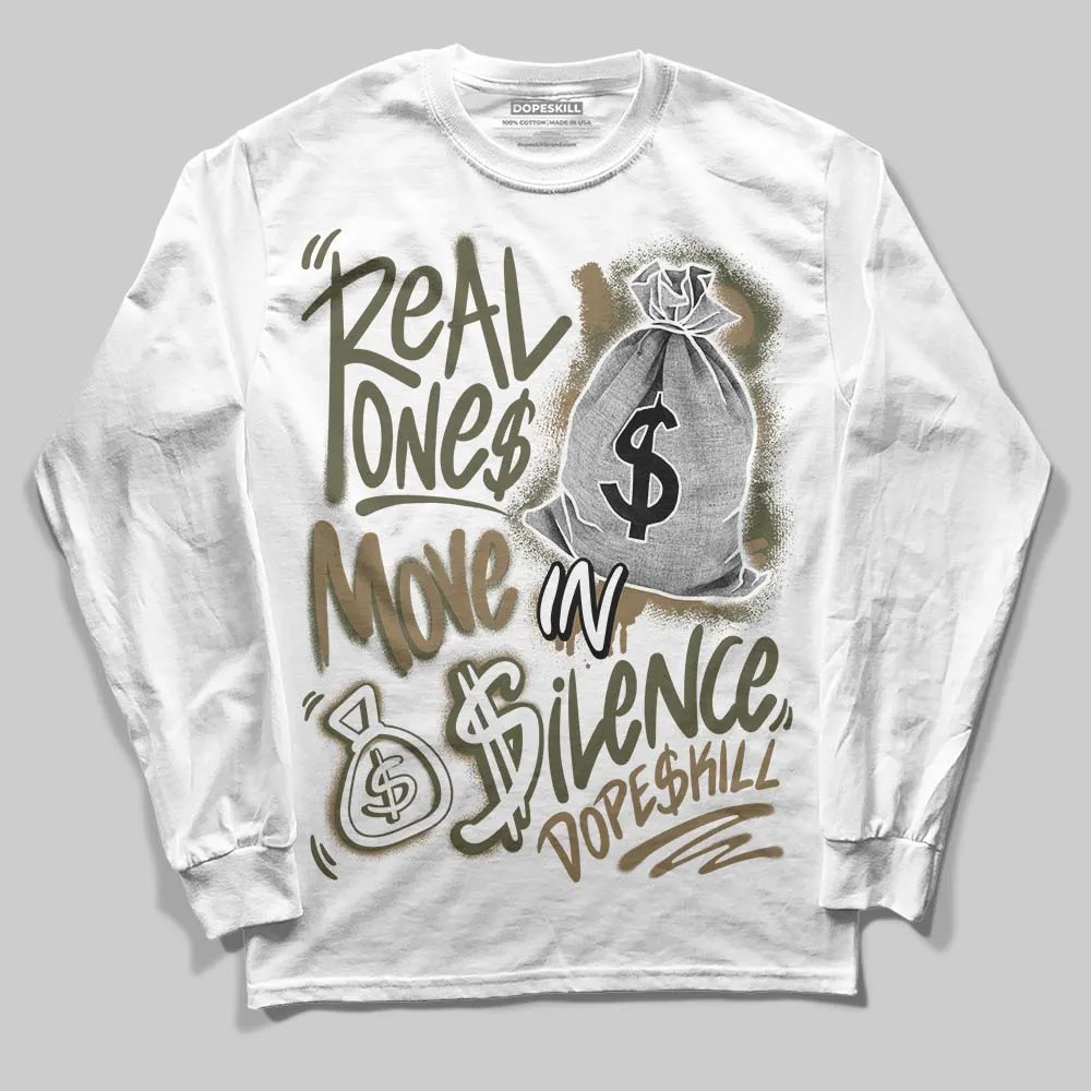 Samba OG Focus Olive DopeSkill Long Sleeve T-Shirt Real Ones Move In Silence Graphic sold by DopeSkill