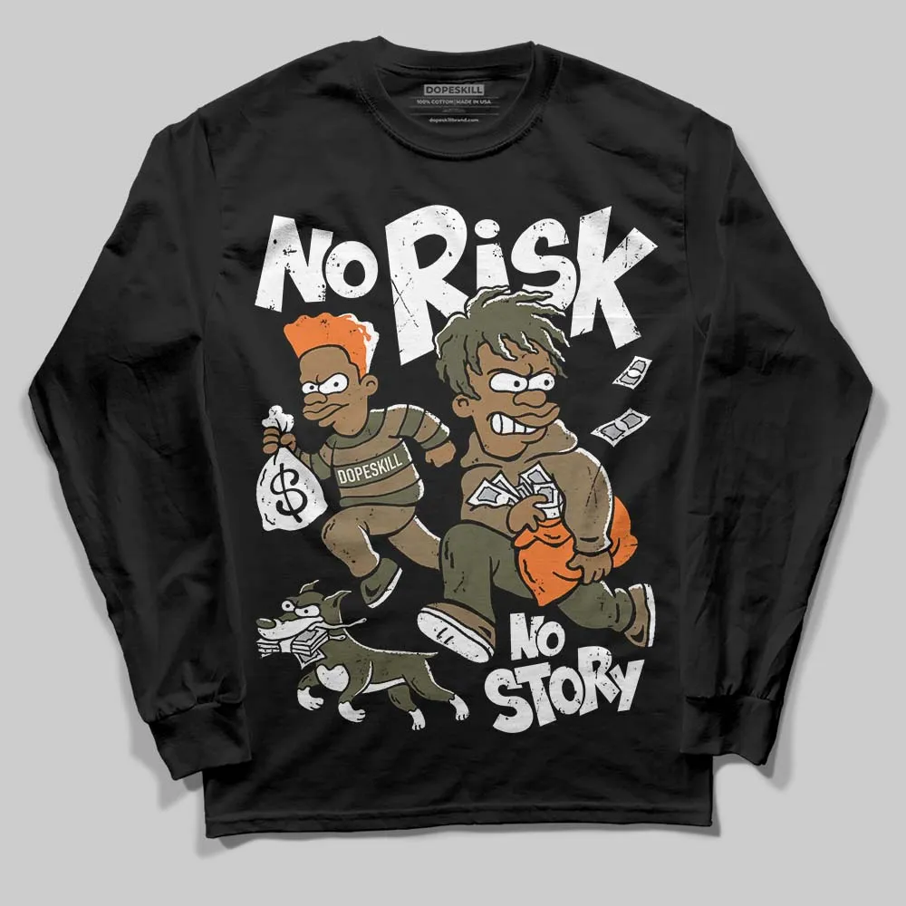 Samba OG Focus Olive DopeSkill Long Sleeve T-Shirt No Risk No Story Graphic sold by DopeSkill product image thumbnail 2