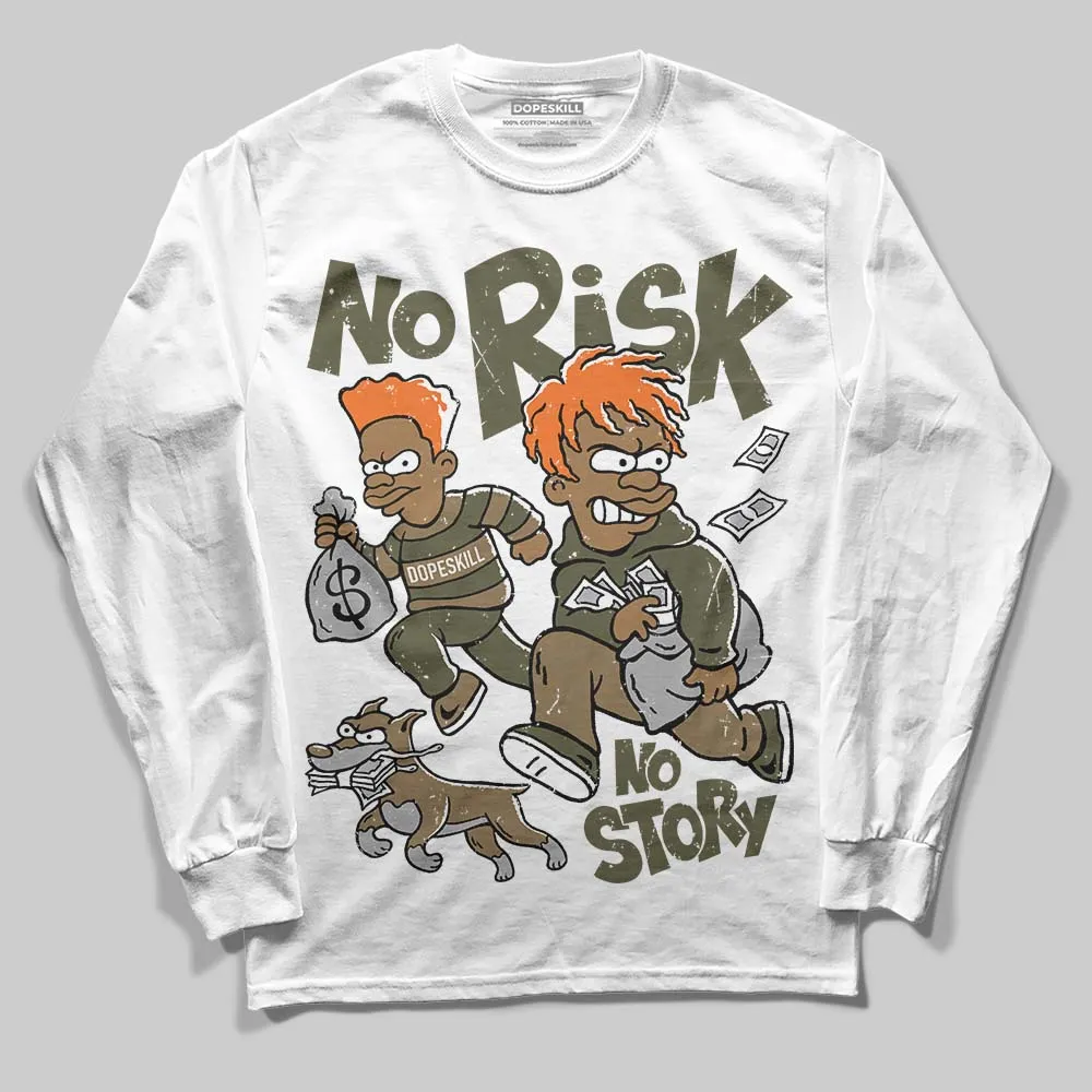 Samba OG Focus Olive DopeSkill Long Sleeve T-Shirt No Risk No Story Graphic sold by DopeSkill
