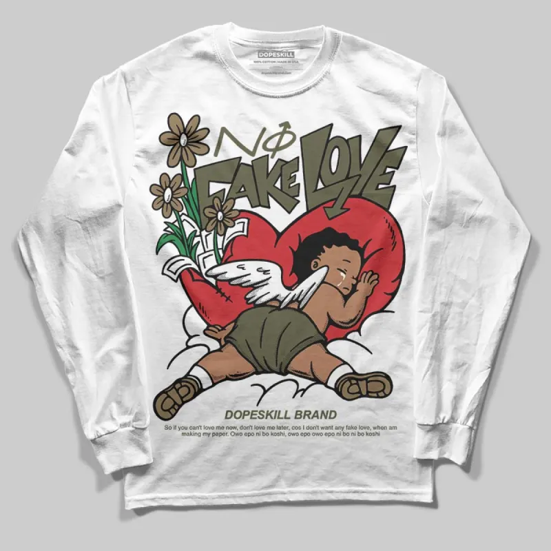 Samba OG Focus Olive DopeSkill Long Sleeve T-Shirt No Fake Love Graphic sold by DopeSkill