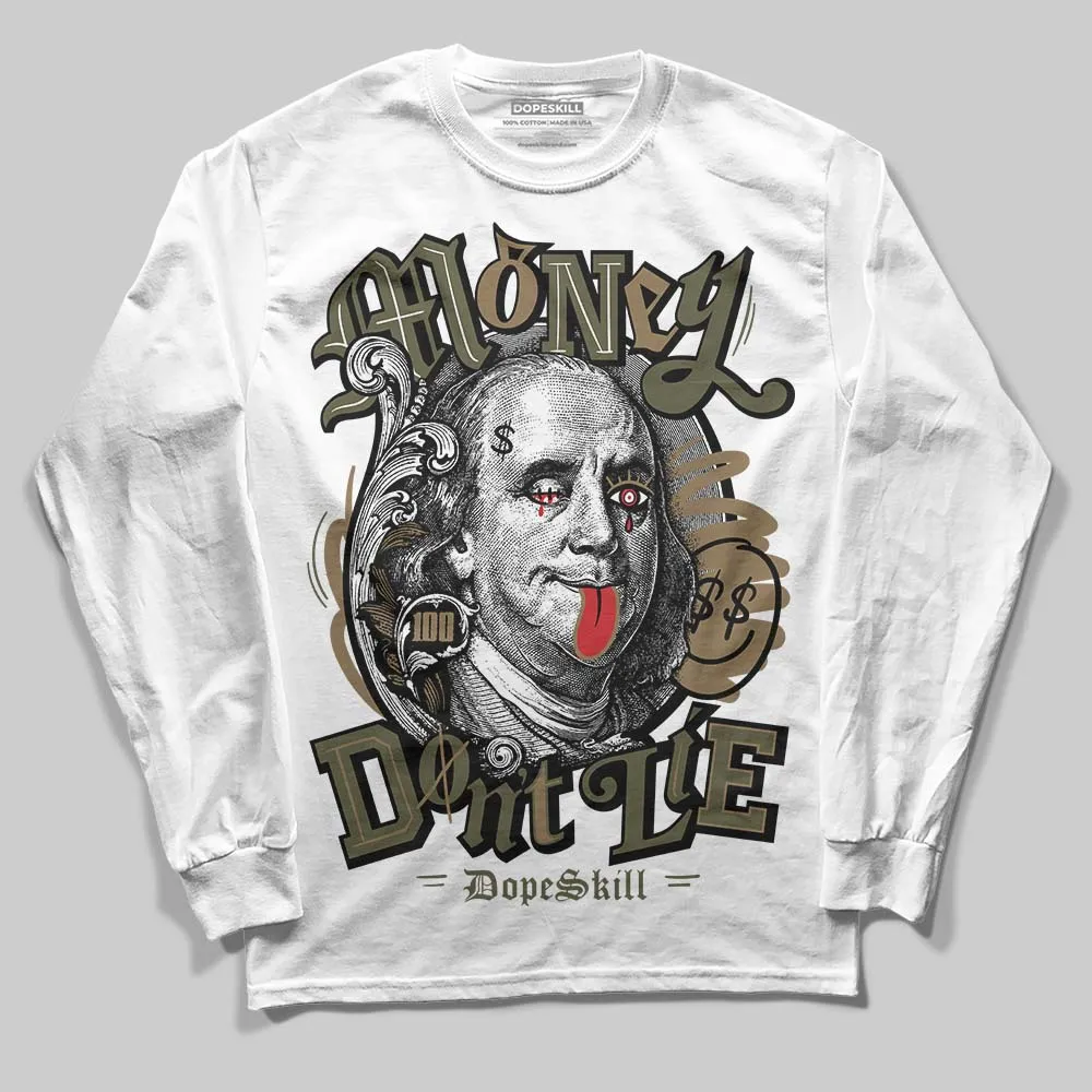 Samba OG Focus Olive DopeSkill Long Sleeve T-Shirt Money Don't Lie Graphic sold by DopeSkill