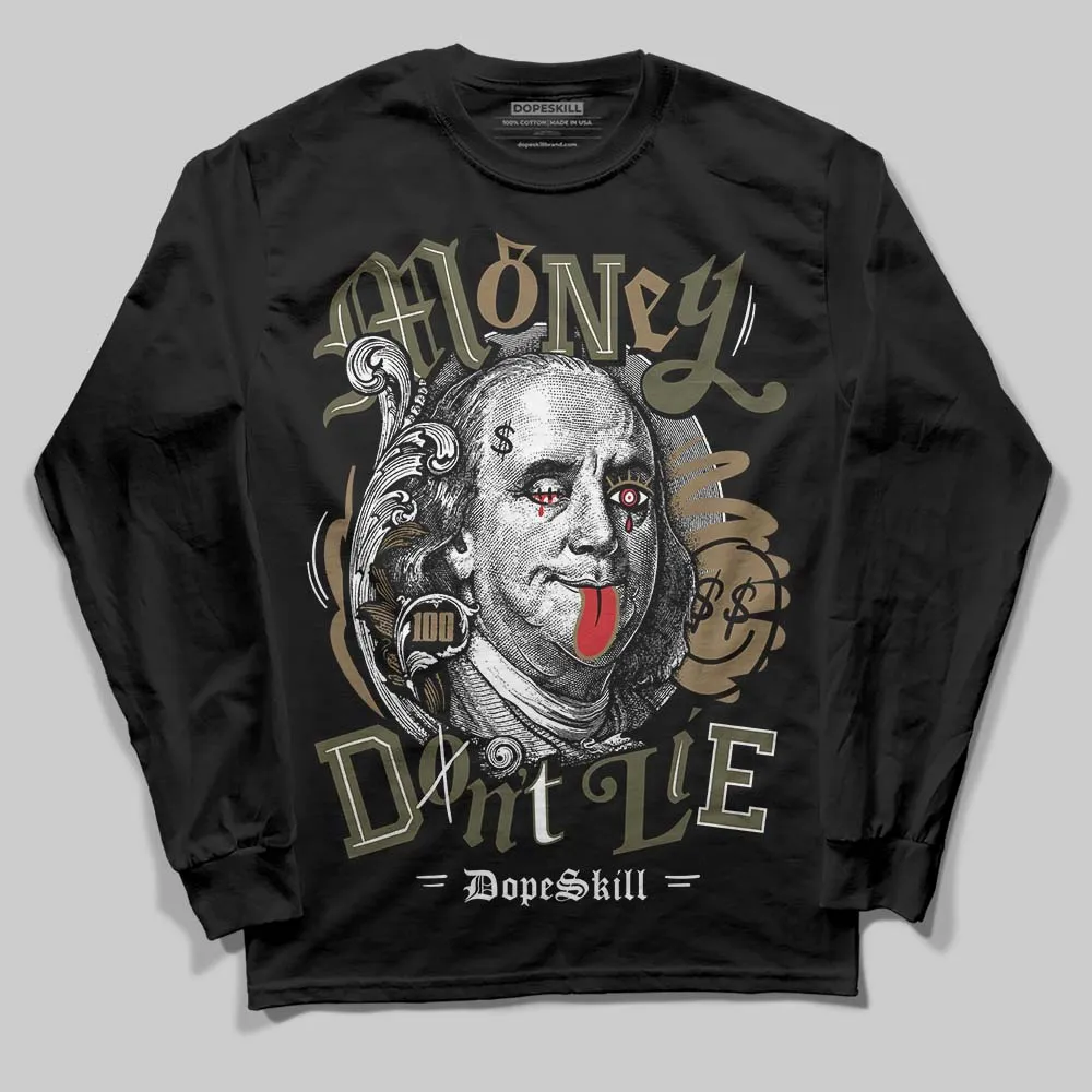 Samba OG Focus Olive DopeSkill Long Sleeve T-Shirt Money Don't Lie Graphic sold by DopeSkill product image thumbnail 2