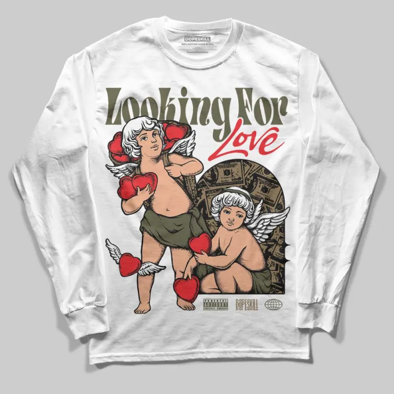 Samba OG Focus Olive DopeSkill Long Sleeve T-Shirt Looking For Love Graphic sold by DopeSkill