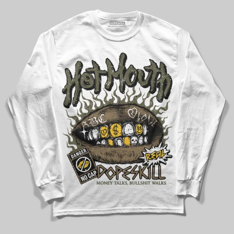Samba OG Focus Olive DopeSkill Long Sleeve T-Shirt Hot Mouth Graphic sold by DopeSkill