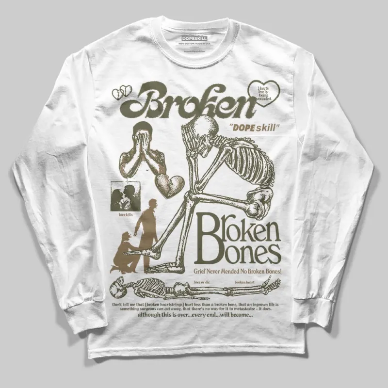 Samba OG Focus Olive DopeSkill Long Sleeve T-Shirt Broken Bones Graphic sold by DopeSkill