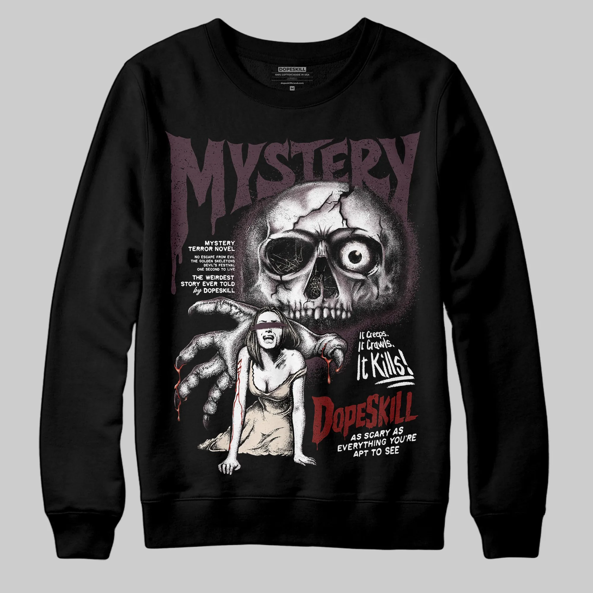 Samba OG Maroon Gold Metallic DopeSkill Sweatshirt Mystery Ghostly Grasp Graphic sold by DopeSkill product image thumbnail 2