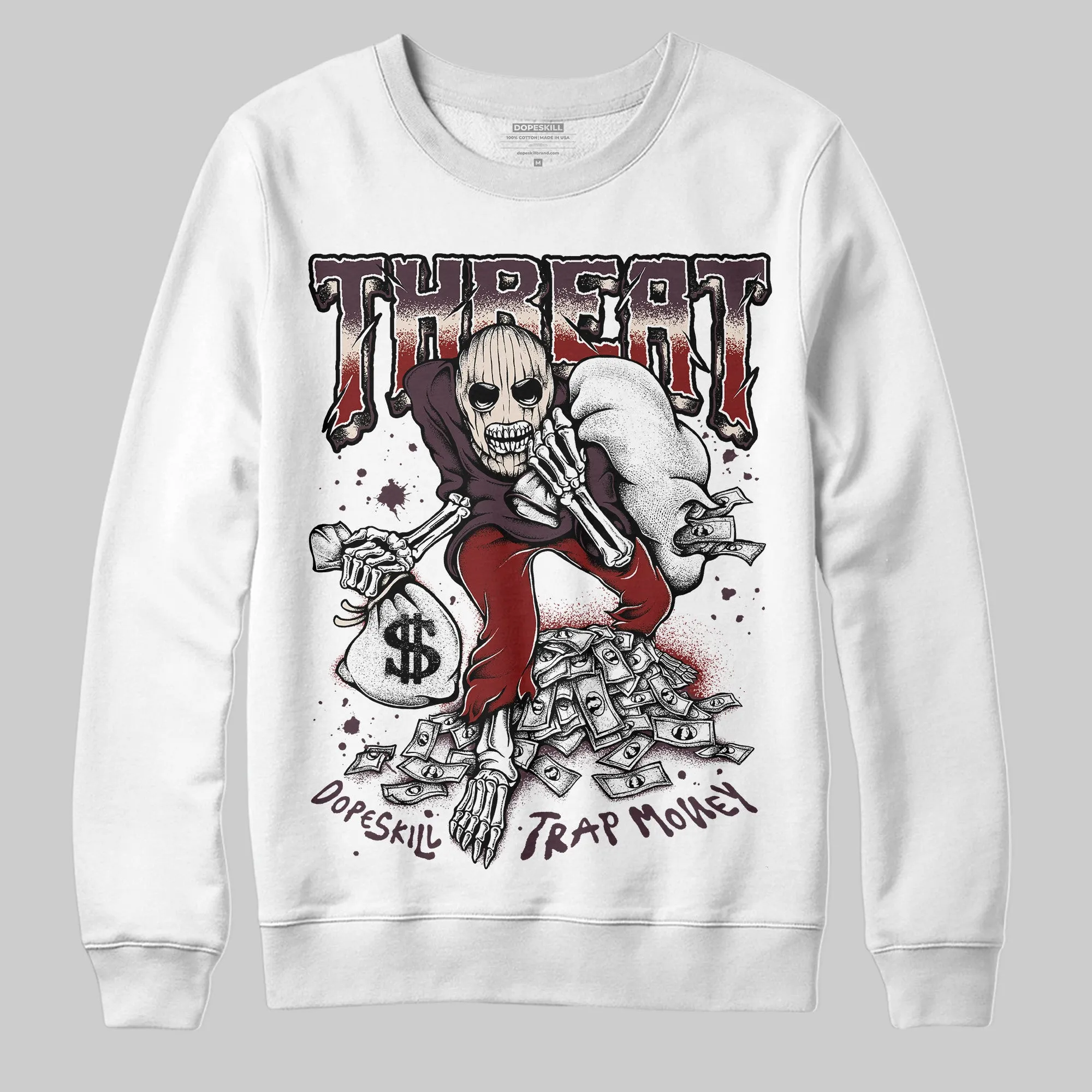 Samba OG Maroon Gold Metallic DopeSkill Sweatshirt Threat Graphic sold by DopeSkill