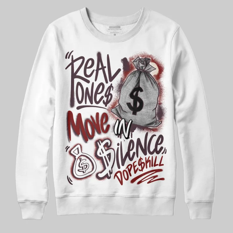 Samba OG Maroon Gold Metallic DopeSkill Sweatshirt Real Ones Move In Silence Graphic sold by DopeSkill