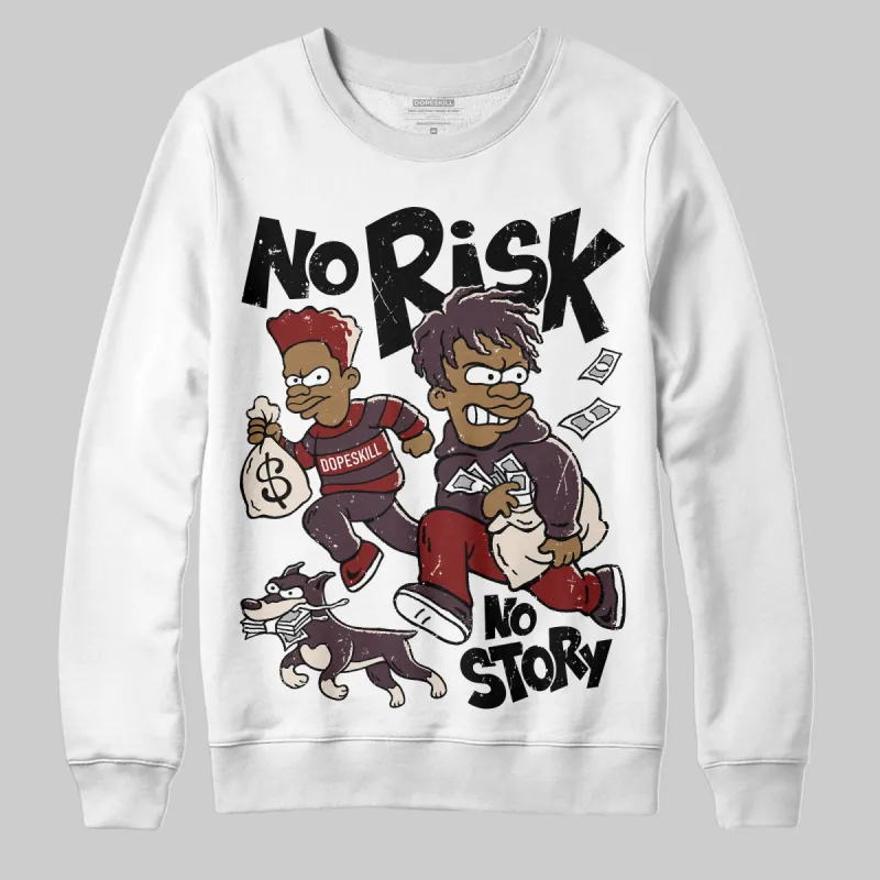 Samba OG Maroon Gold Metallic DopeSkill Sweatshirt No Risk No Story Graphic sold by DopeSkill