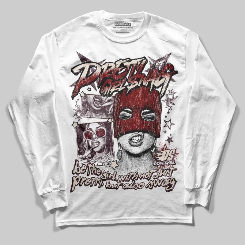 Samba OG Maroon Gold Metallic DopeSkill Long Sleeve T-Shirt Pretty Girl Swag Graphic sold by DopeSkill