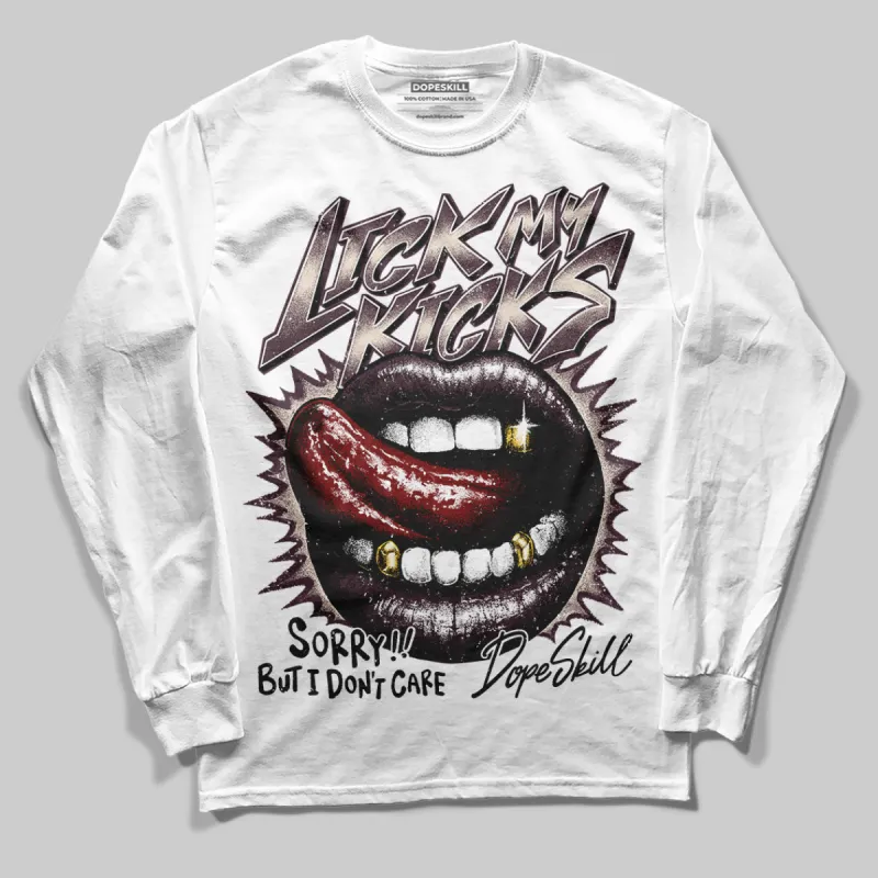 Samba OG Maroon Gold Metallic DopeSkill Long Sleeve T-Shirt Lick My Kicks Graphic sold by DopeSkill