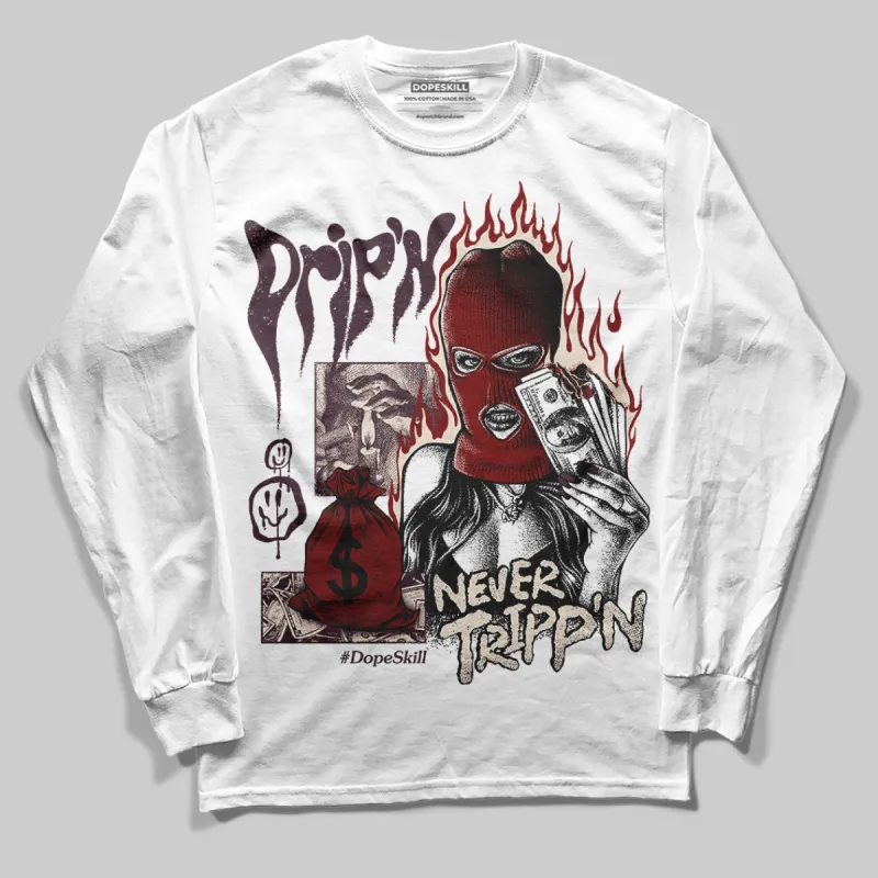 Samba OG Maroon Gold Metallic DopeSkill Long Sleeve T-Shirt Drip'n Never Tripp'n Graphic sold by DopeSkill