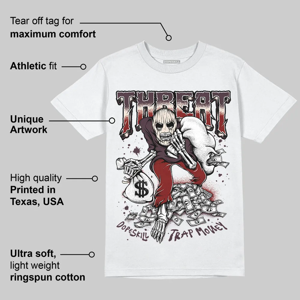 Samba OG Maroon Gold Metallic DopeSkill T-Shirt Threat Graphic sold by DopeSkill product image thumbnail 4