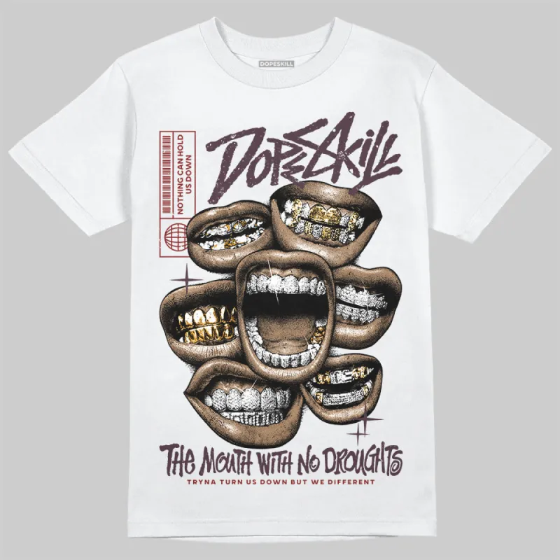 Samba OG Maroon Gold Metallic DopeSkill T-Shirt The Mouth With No Droughts Graphic sold by DopeSkill